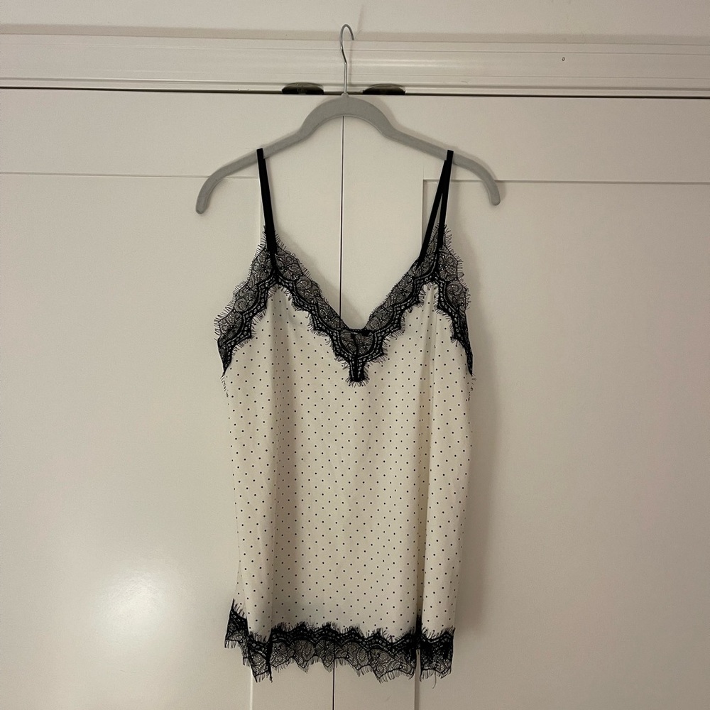 Polka Dot Lace Camisole